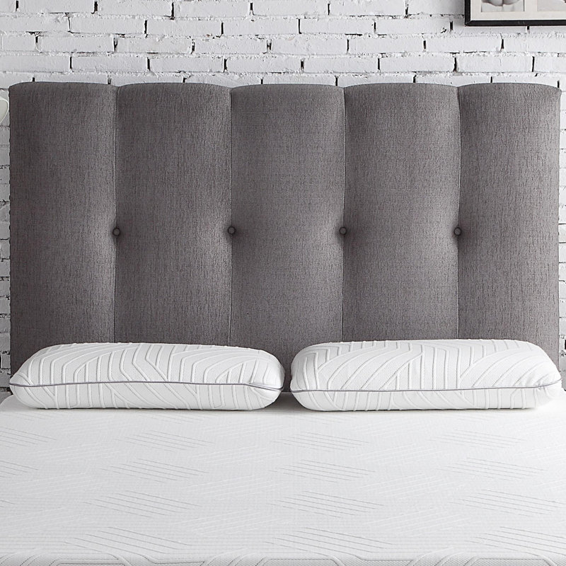 Home Tufted Upholstered Headboard with Nailhead Trim