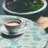 Winston Porter Succulent Fitted Round Tablecloth Diameter Mint Green Cadet Blue 122166-1963086625