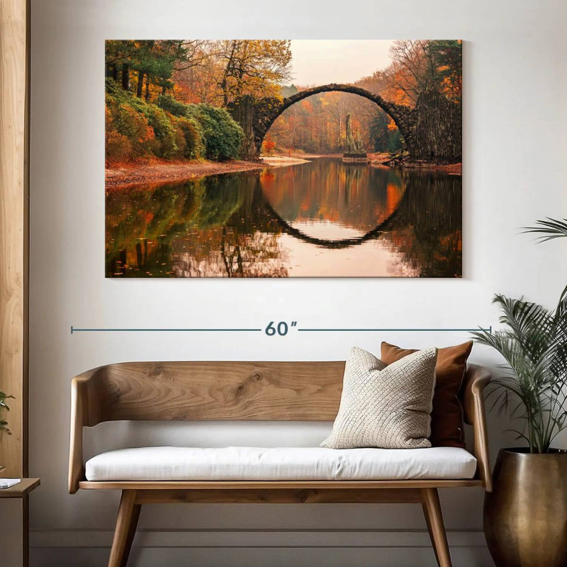 Lilie Devil's Bridge In Autumn, 34" H x 51" W
