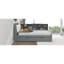 Lit plateforme en bois avec lit gigogne, tablettes et tête de lit avec rangement-610785604-610785603