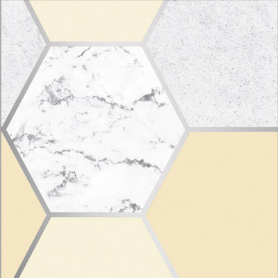 Geometric Metallic Wallpaper Double Roll