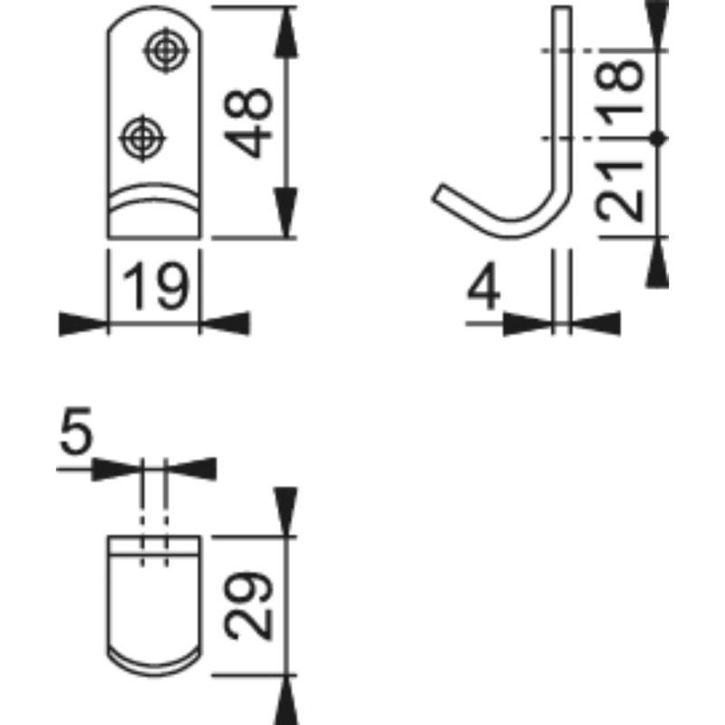 Ishman Aluminium Wall Wall Hook