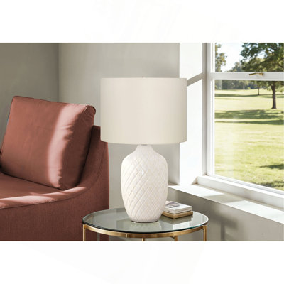 Lighting, 25"h, Table Lamp, Ceramic, Shade, Transitional
