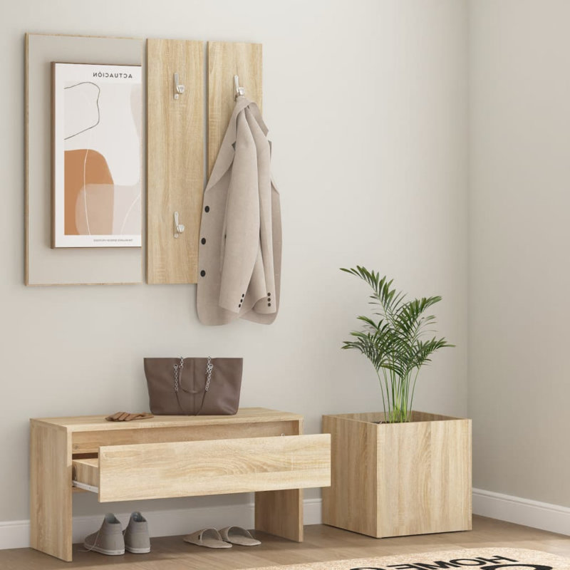 Jilek vidaXL Hallway Furniture Set Engineered Wood, Oak