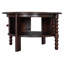 Table basse ronde vintage avec rangement-2133691363