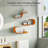 Stylish Metal Floating Shelves for Customized Wall Displays (Set of 3)-1855885183