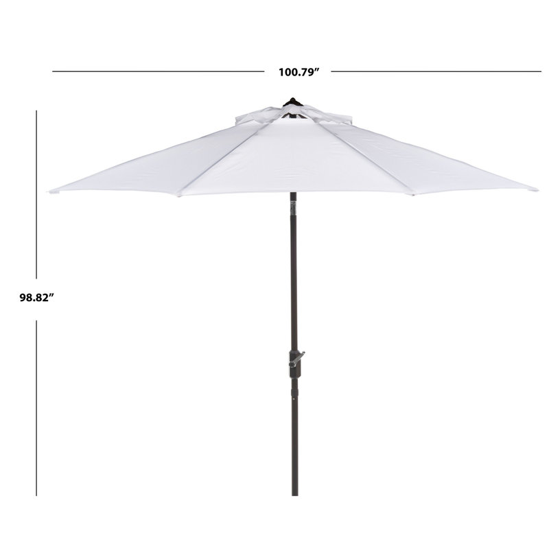 Parasol de marché, Blanc, 100.79" W x 100.79" D