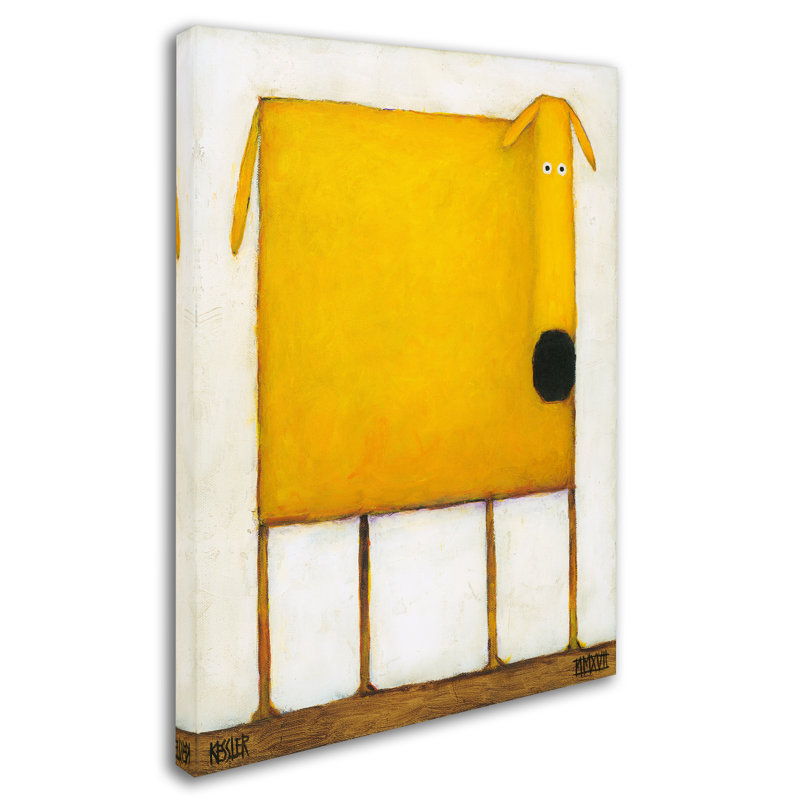 Izampo 'Mello Yello' Print on Wrapped Canvas, 32" H x 24" W