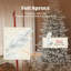 Arbre de Noël artificiel épinette givré 9 pi avec branches articulées 9 pi