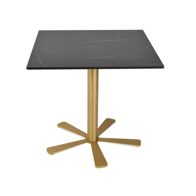 Table carrée compacte en stratifié Daisy