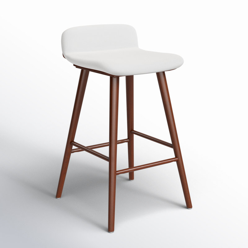 Vanya Barstool, White, Bar Stool - 31.1"