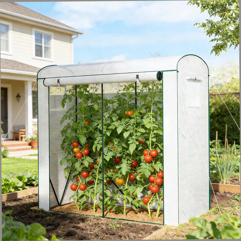 Outdoor Mini Greenhouse,Modern Greenhouse, White