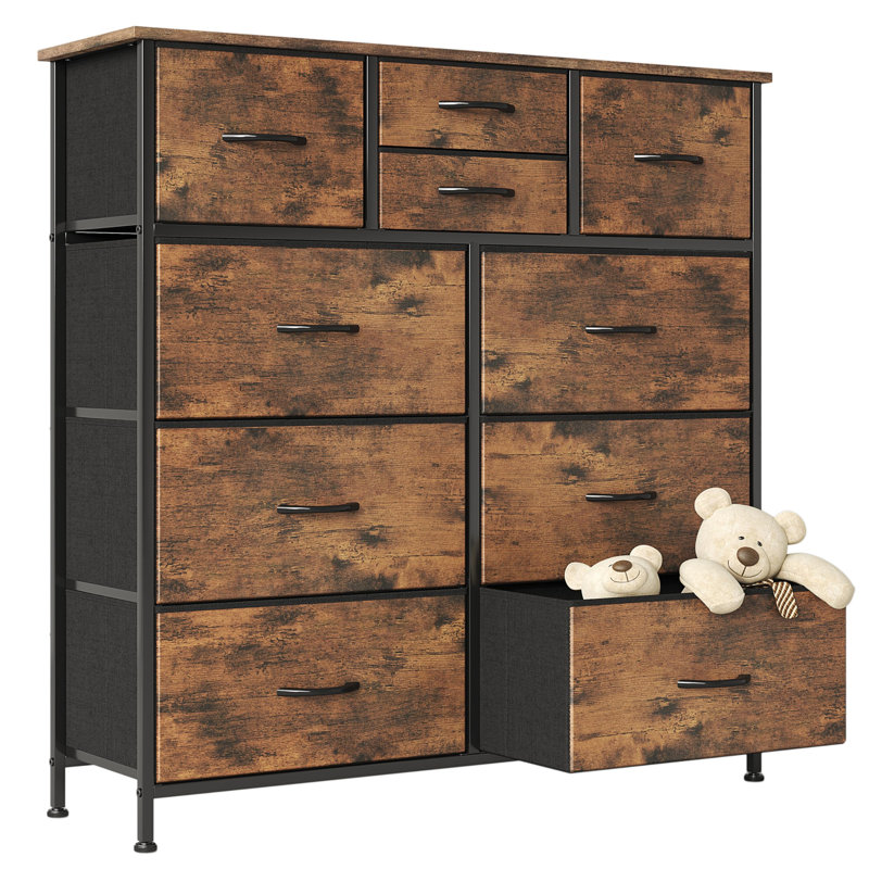 101cm W 10 - Drawer Chest of Drawers, Brown