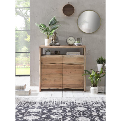 Platon Solid Wood 90cm W 2 - Drawer Chest of Drawers