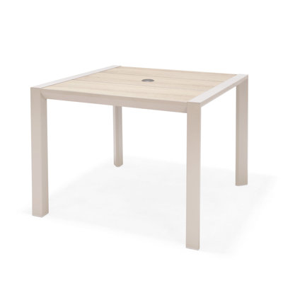 Outdoor Patio Aluminum Square Dining Table by Beachcrest Home