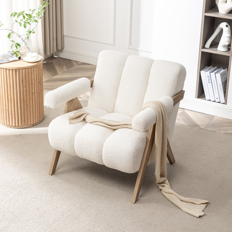 Fauteuil Bula, Polyester blanc, 1
