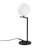 Modern Black Table Lamp with Metal Body, 11.4 x 7.9 x 25.2 inches | 20 cm Diameter Shade, 7.9 in Base | 6.6 ft Cable with On/Off Switch | Compatible with G9 Bulbs (Max 8W) | Sleek Design for Home & Office Decor-1728270577