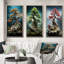 «Asian Art Bonsais Wisdom», 3 pièces sur toile-819634902-819634888