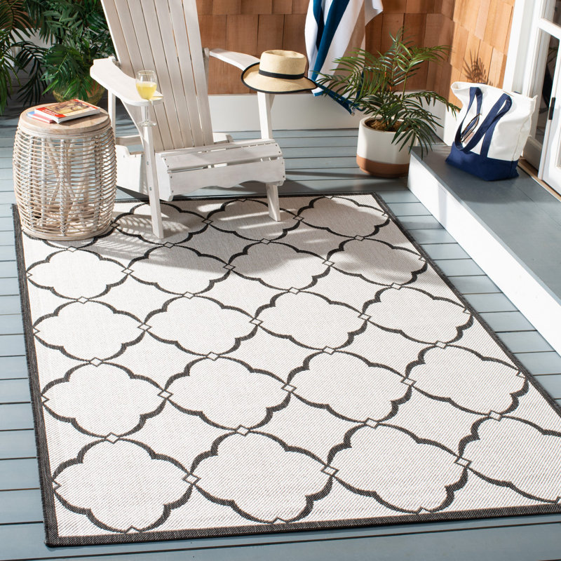 Adler Performance Geometric Indoor/Outdoor Area Rug, Rectangle 5'3" x 7'6"