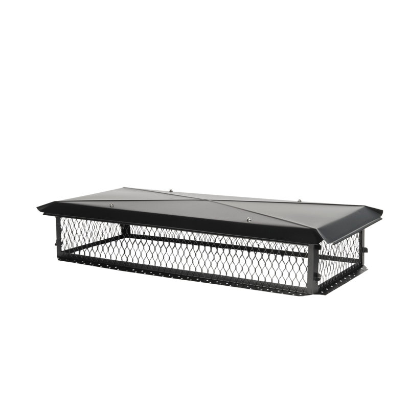 Steel Chimney Cap, 8" H x 34" W x 14" D