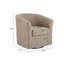 Fauteuil demi-tonneau pivotant en similicuir-1233101587-1233101598
