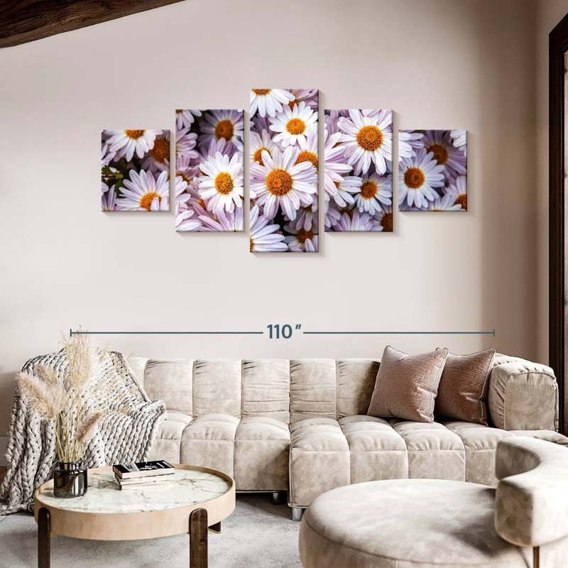Shasta Daisies, 42" H x 92" W