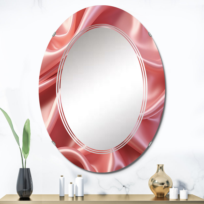 Batai - Miroir mural moderne ovale, 36 po x 24 po