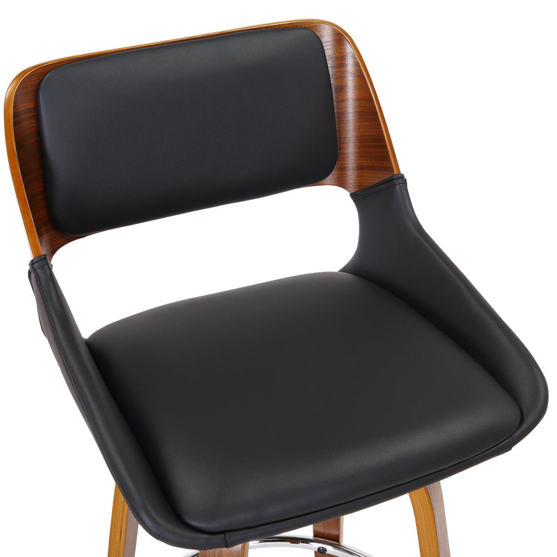 Tabouret de comptoir pivotant 26 po Abbeville, Noir 