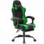 Fauteuil de jeu ergonomique de type course avec repose-pieds rétractable, accoudoirs articulés, inclinaison à 135°, hauteur réglable, pivotement à 360°, charge maximale de 181 kg (400 lbs) pour le bureau et le jeu.-671185117