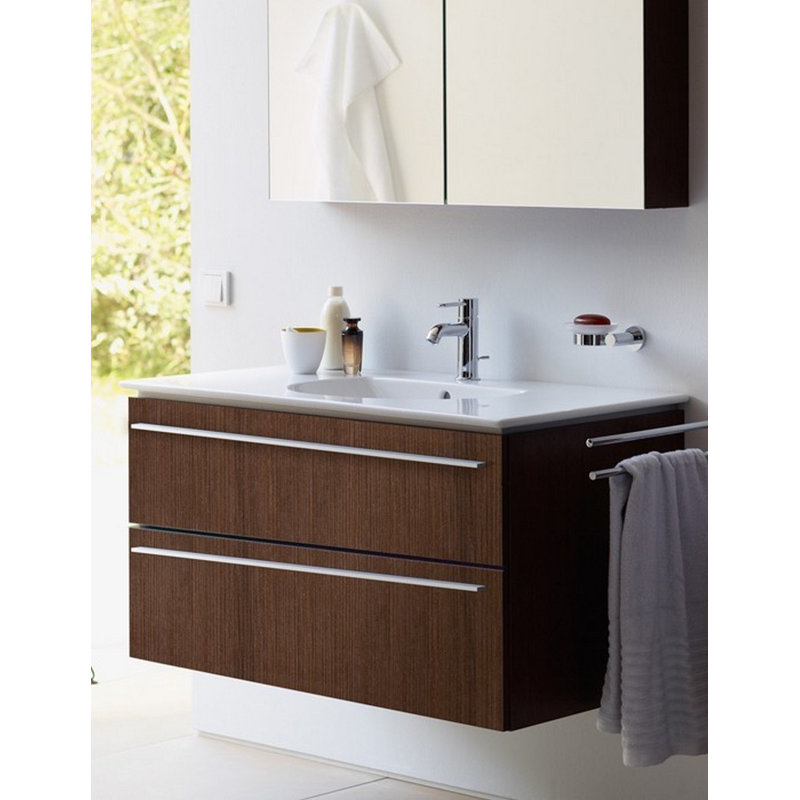 Meuble-lavabo de salle de bain simple à fixation murale 22 po