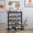 Industrial Shoe Rack, Adjustable Country Style 5-Layer Shoe Rack Storage Rack, With 4 Mesh Shelves, Suitable For Entrance, Living Room, Bedroom And Porch