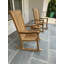 Chaise berçante d'extérieur en teck Nelvina