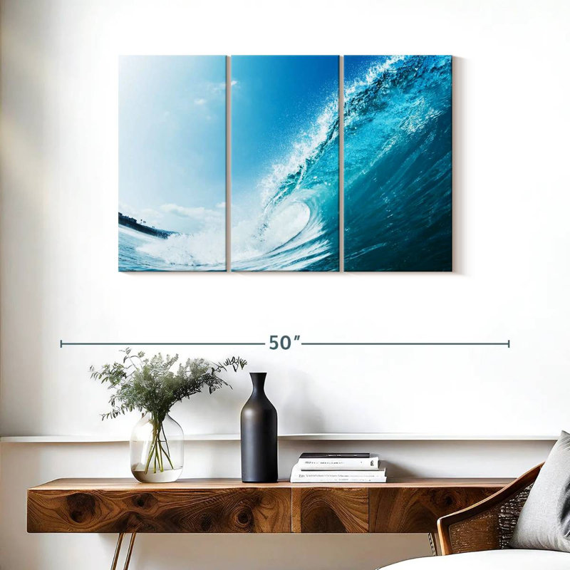 Gillard Clear Blue Wave, 24" H x 38" W