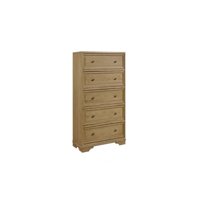 Hickory 5 Drawer Chest - Cashew