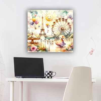 "Sunrise In Paris", reproduction sur toile