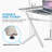 L-Shaped Plastic / Acrylic Computer Desk