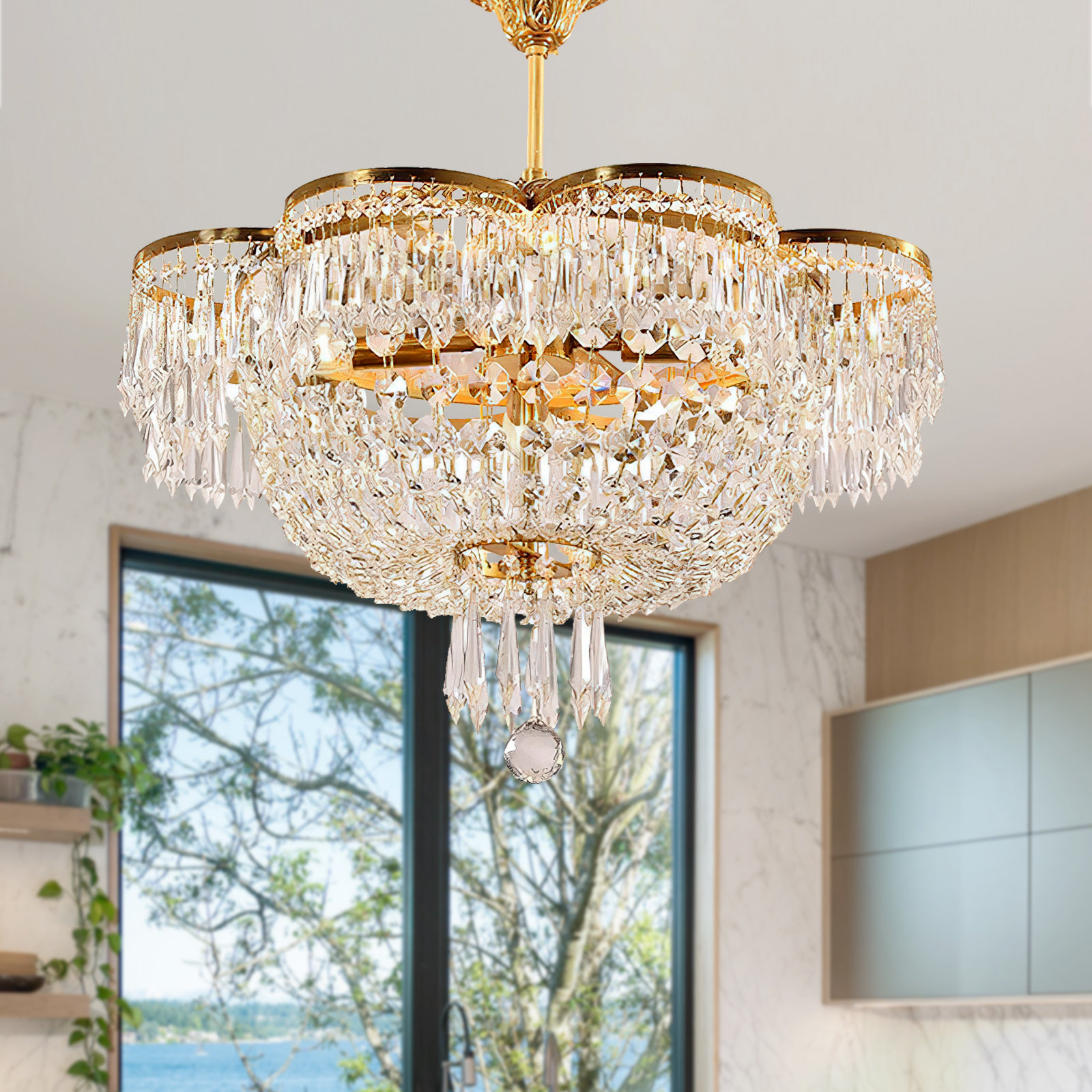 House of Hampton® Emmanual 6 - Light Dimmable Empire Chandelier