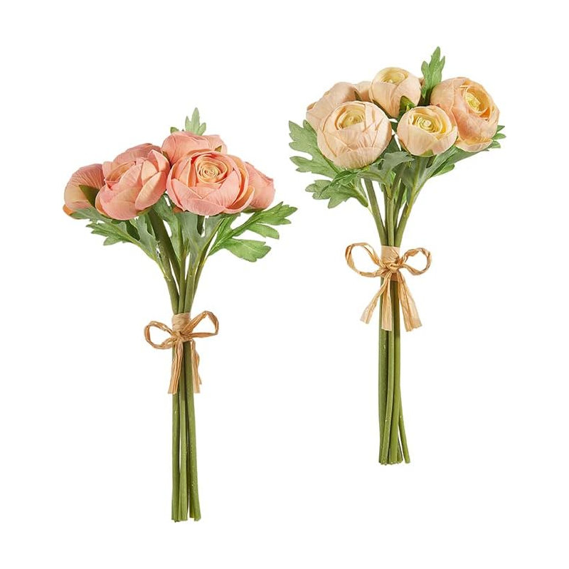 Ensemble de renoncules 11 "Real Touch 11" (2 couleurs), Rose foncé