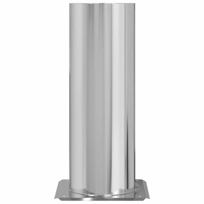 Chimney Head Extension Silver Stainless Steel