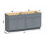 Base de meuble-lavabo double 78 po seulement-106891069