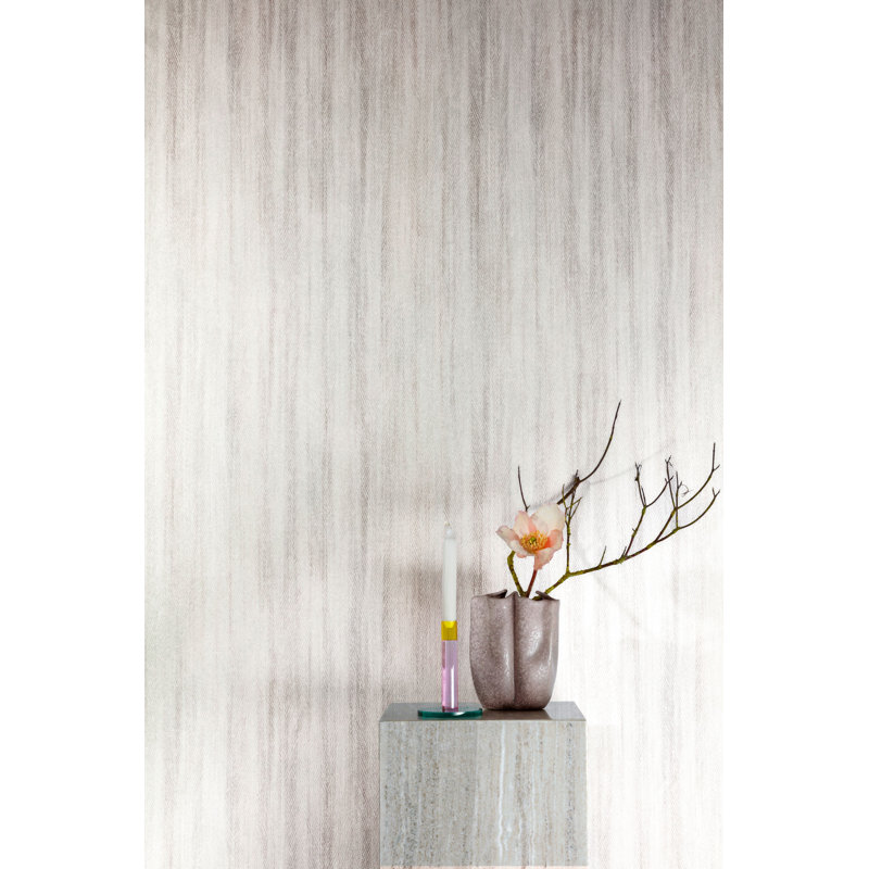 Papier peint texturé non tissé non tissé gris Pi., Beige/gris