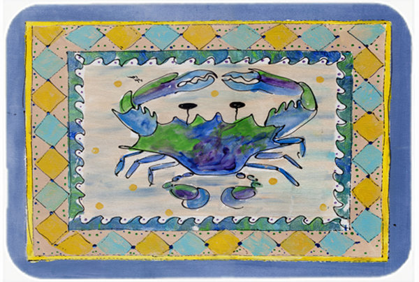 Colorful Crab Glass Cutting Board