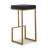 Lowther Ferrara Performance Vegan Leather and Gold Steel Barstool - Set of 2-114275840