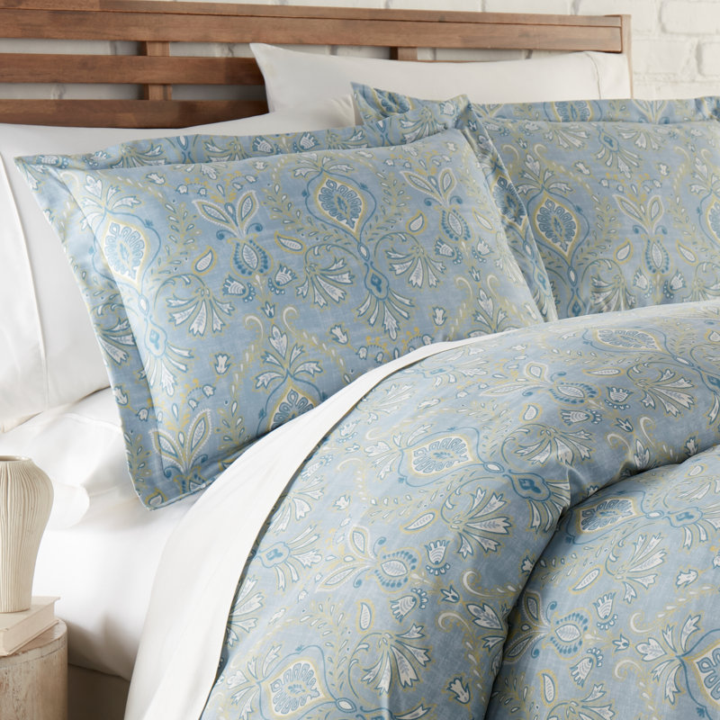 Down Alternative filling Oversized Reversible Comforter Set with matching shams, Twin Comforter + 1 Standard Sham
