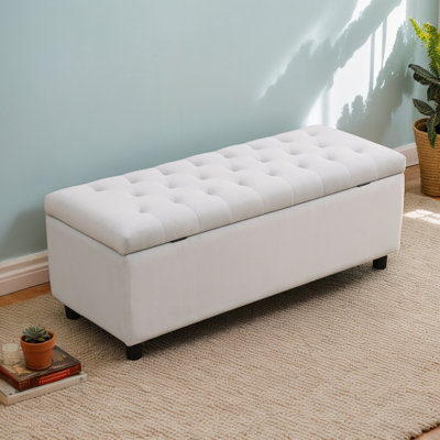Storage Ottoman Bench Storage Chest End Of Bed Bench Foot Rest With Flipping Lid