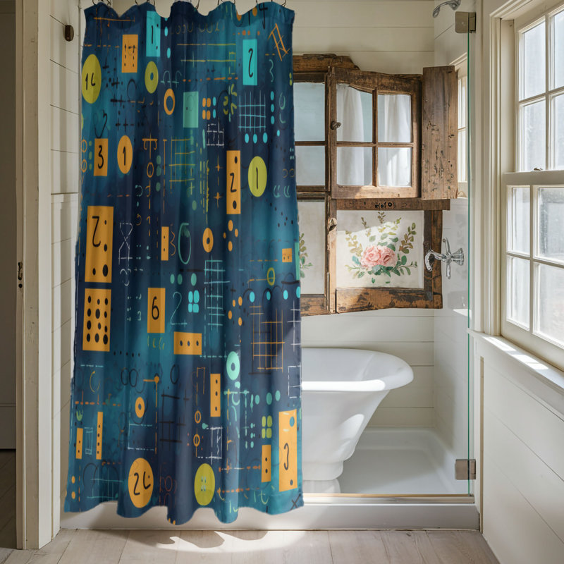 Rideau de douche Ibtihaj, H 74 po x l 71 po