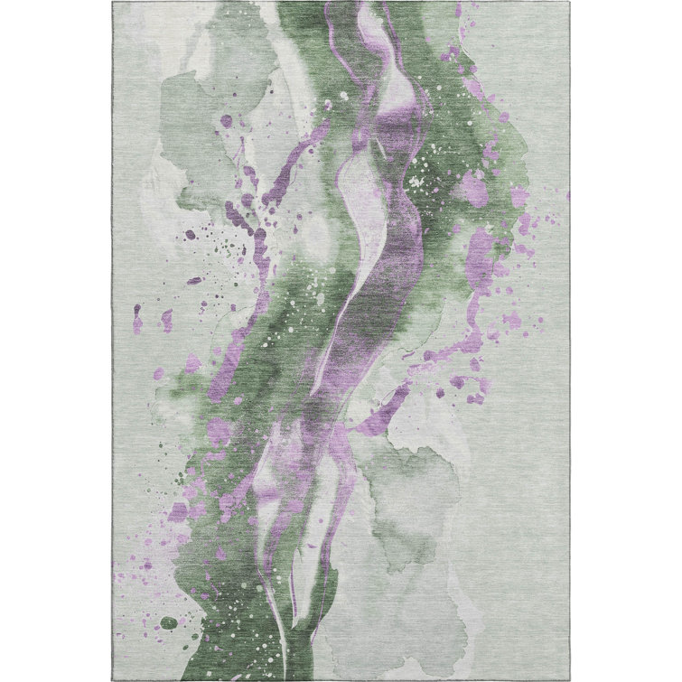 Premium Machine Washable Elize AMF1523 Abstract Rug