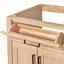 Ensemble de meuble-lavabo double en bois massif 66 po avec plateau en quartz blanc 1,5 po Thornaby, lavabos ovales-130599116-94790196