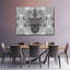 «Black Damask», reproduction sur toile-93060443