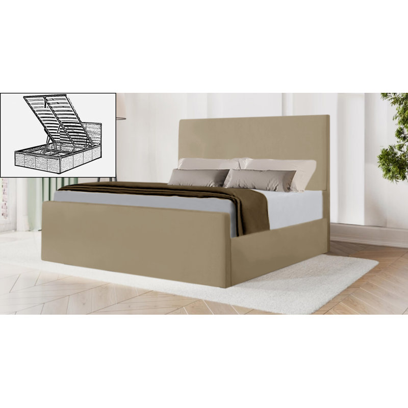Parlington Storage Bed, Mink, Small Double (4')